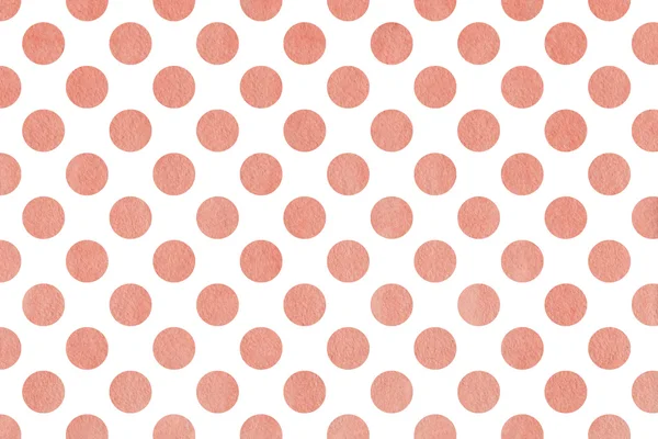 Watercolor pink polka dot background.