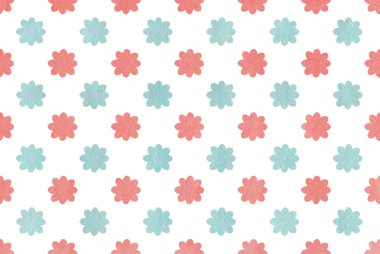 Suluboya çiçek deseni.