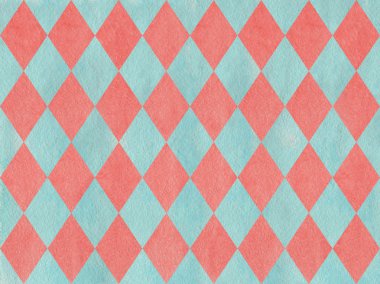 Suluboya elmas desen.