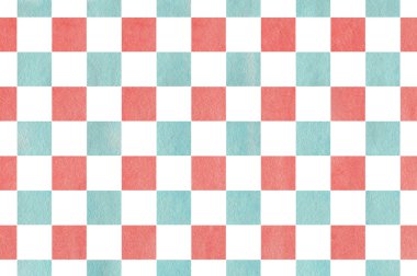 Suluboya Kare Deseni.