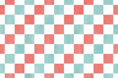 Suluboya Kare Deseni.