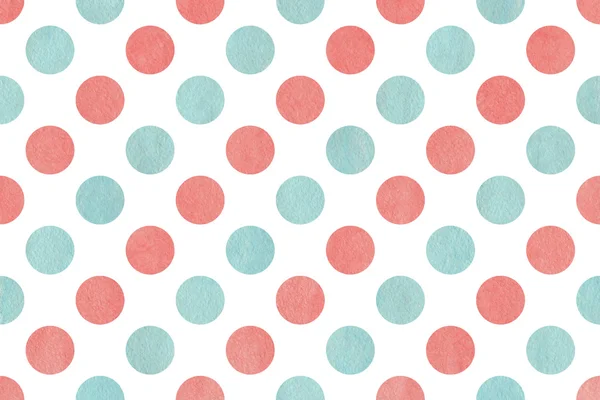 Watercolor polka dot background. — Stock Photo, Image