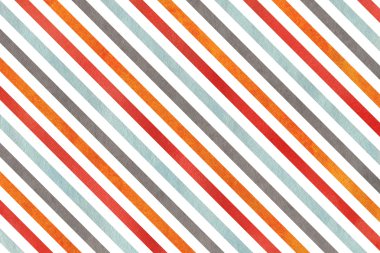 Suluboya turuncu, mavi, kırmızı ve gri arka plan çizgili.