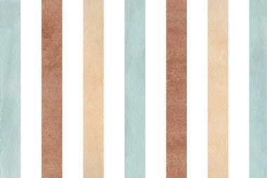 Sulu Boya kahverengi, bej ve mavi çizgili arka plan.
