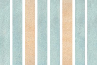 Sulu Boya bej ve mavi çizgili arka plan.