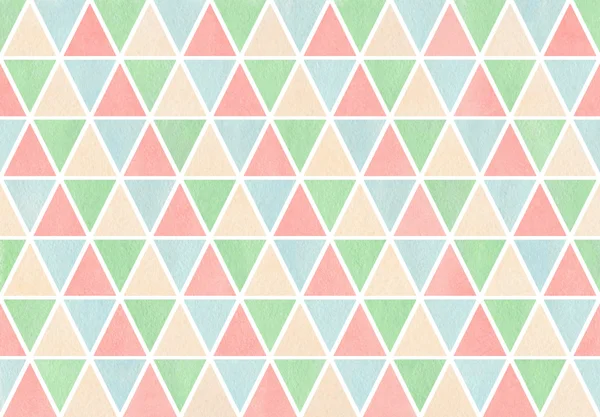 水彩の三角形のパターン. — ストック写真