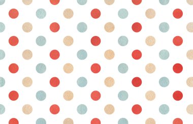 Sulu Boya bej, kırmızı ve mavi polka dot arka plan.