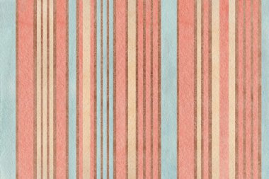 Sulu Boya kahverengi, bej pembe ve mavi çizgili arka plan.