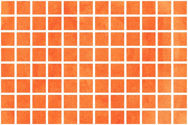 Акварель помаранчеві квадрати — стокове фото