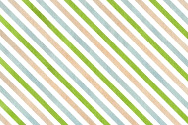 Sulu Boya bej, yeşil ve mavi çizgili arka plan.