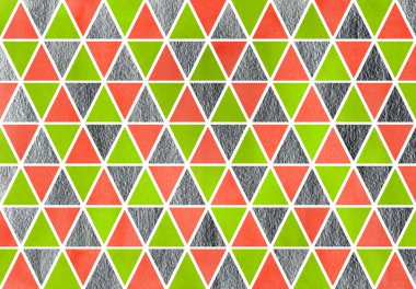 suluboya üçgen desen.