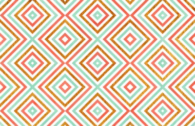 Sulu Boya geometrik desen.