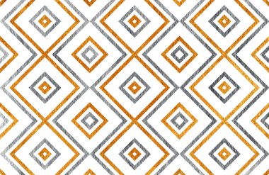 Altın ve gümüş geometrik desen.
