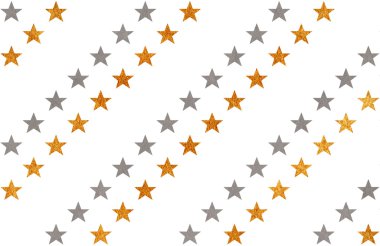 Suluboya yıldız desen.