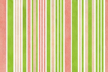 Suluboya yeşil, pembe ve bej çizgili arka plan.