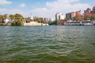 Mısır, Nil nehrinden Kahire manzarası.