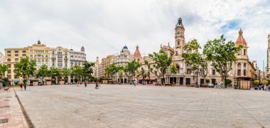 VALENCIA, SPAIN - June 2019: The main square of Valencia.