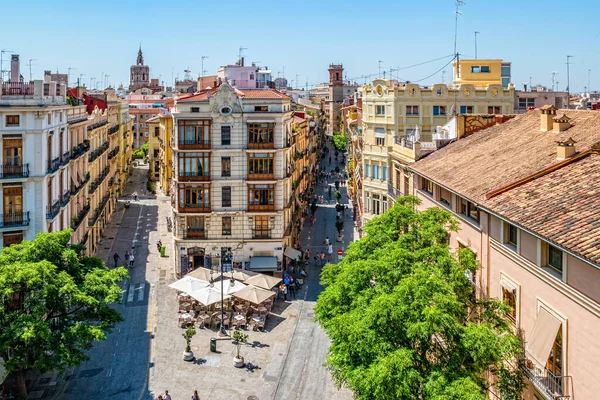 VALENCIA, İSPA - Haziran 2019 Valencia 'nın yukarıdan görünüşü.