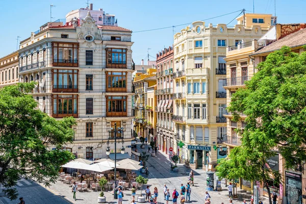 VALENCIA, İSPA - Haziran 2019 Valencia 'nın yukarıdan görünüşü.