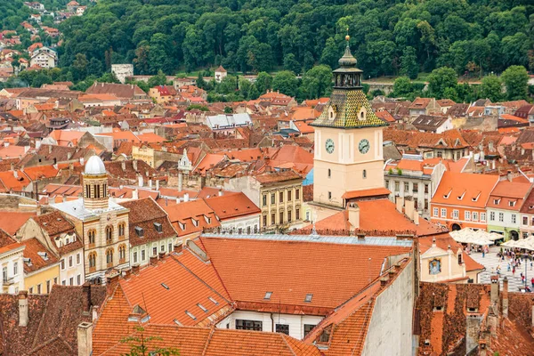 Вид Старый Город Брашов Румынии — стоковое фото