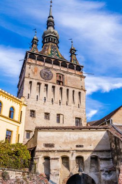 Romanya 'nın antik Sighisoara kenti.
