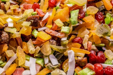 şekerlenmiş meyve. succade