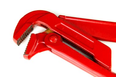 Kırmızı su pompası pense. Yalıtım.