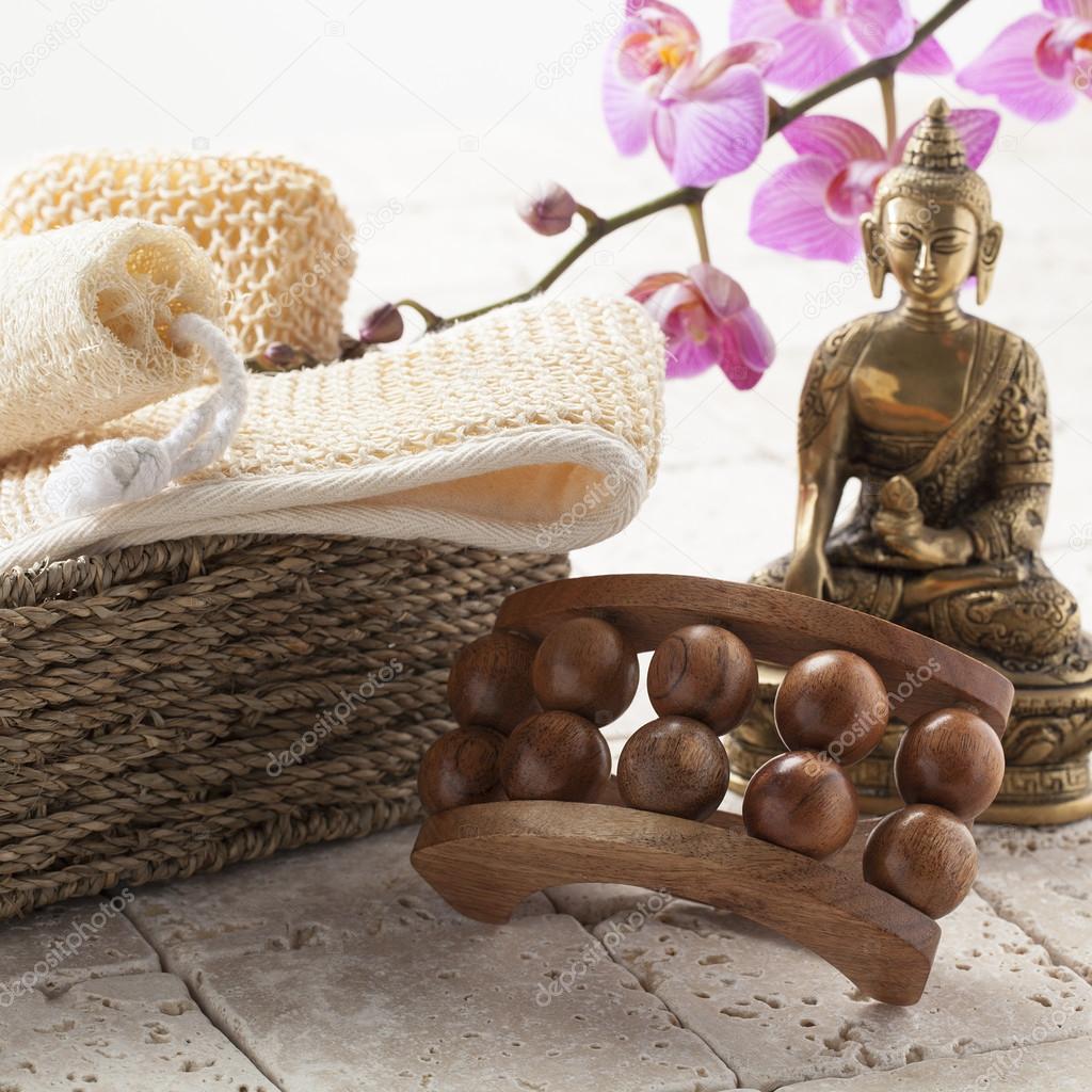 exfoliating bath with zen massage