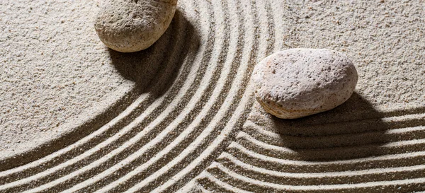 Stones across lines to give different directions for concept of evolution — Stock Photo, Image