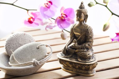 Ayurveda sembolleri gevşeme ve iç güzellik için