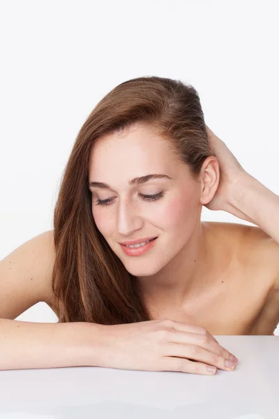 Concepto de belleza natural para spa y tratamiento de cuidado del cabello rejuvenecedor —  Fotos de Stock