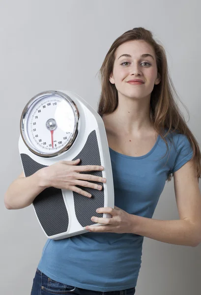 Saúde adolescente e fitness com controle de peso — Fotografia de Stock