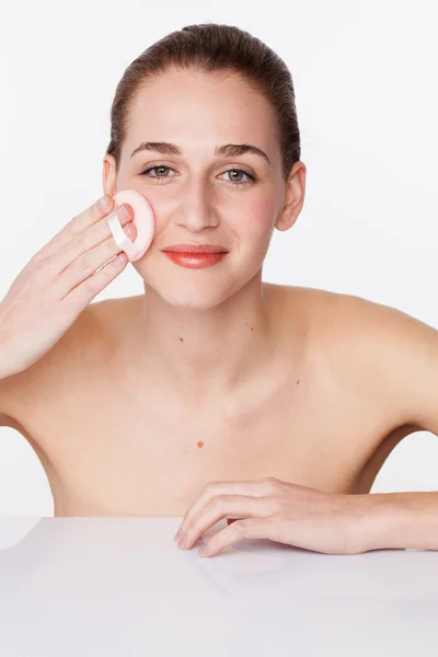 Concepto de limpieza facial y lavado para el cuidado de la piel fresca —  Fotos de Stock