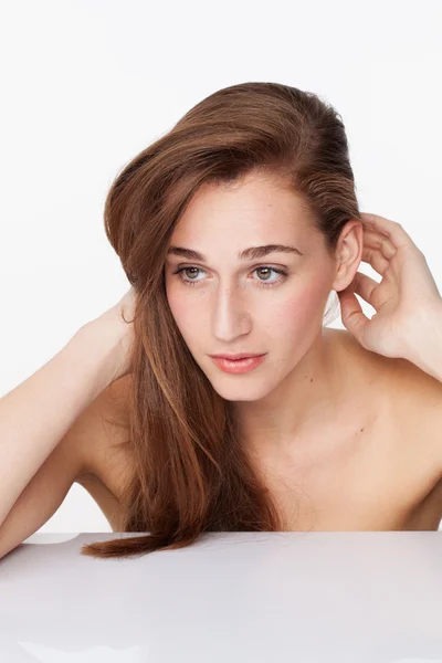 Símbolo de belleza sensual para spa, cuidado de la piel y el tratamiento del cabello —  Fotos de Stock