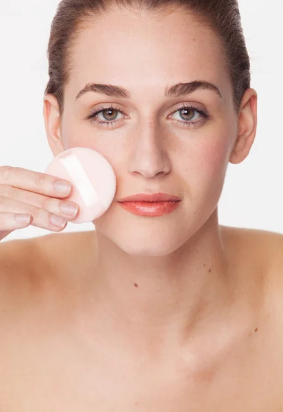Concepto de limpieza facial y eliminación de maquillaje para la belleza natural —  Fotos de Stock