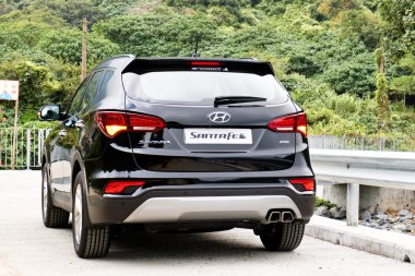 Hyundai SantaFe 2015 Test Drive Day clipart