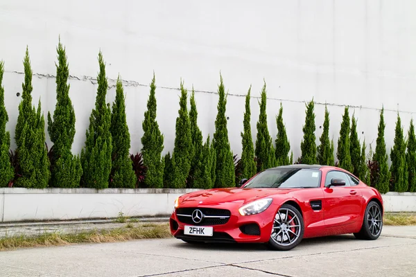 Mercedes-AMG GT S 2015 Test Drive Day — Stok Foto