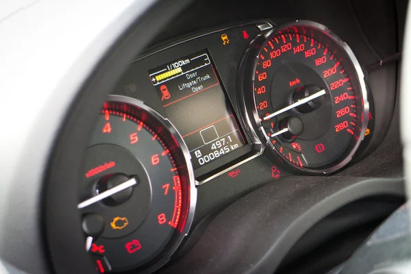 Subaru Wrx Sti 2014 2015 hastighet mätaren — Stockfoto