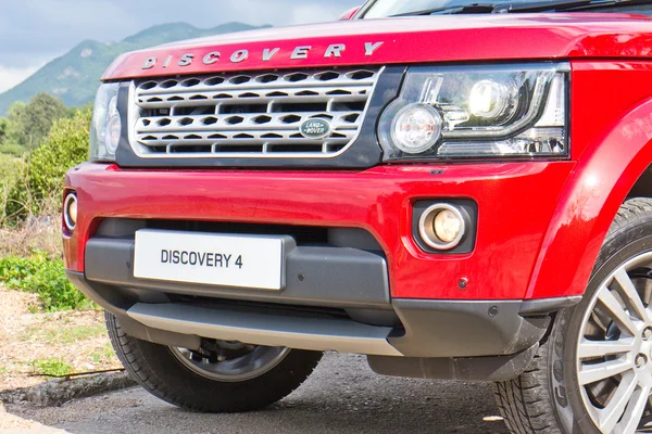 Land Rover Discovery 4 Test Drive el 13 de mayo de 2014 en Hong Kong . — Foto de Stock