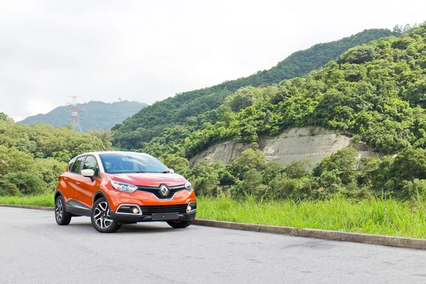 Renault CAPTUR Test Drive em 21 de maio de 2014 em Hong Kong . — Fotografia de Stock