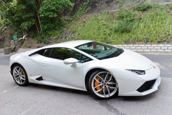 Lamborghini Huracan Lp610-4 2014 test sürüşü — Stok fotoğraf