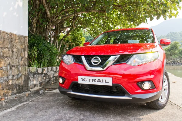 Nissan X-Trail 2014 test-drive — Fotografia de Stock