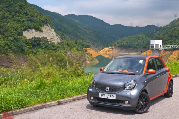 Smart forfour 2016 teszt hajt nap — Stock Fotó