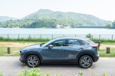 Hong Kong, Çin 9 Ekim 2020 Mazda CX-30 2020 Test sürüşü Günü 9 Ekim 2020, Hong Kong.