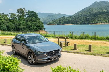 Hong Kong, Çin 9 Ekim 2020 Mazda CX-30 2020 Test sürüşü Günü 9 Ekim 2020, Hong Kong.