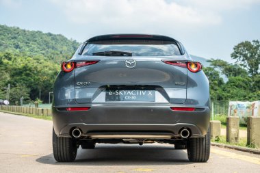 Hong Kong, Çin 9 Ekim 2020 Mazda CX-30 2020 Test sürüşü Günü 9 Ekim 2020, Hong Kong.