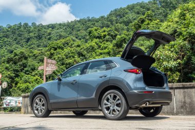 Hong Kong, Çin 9 Ekim 2020 Mazda CX-30 2020 Test sürüşü Günü 9 Ekim 2020, Hong Kong.