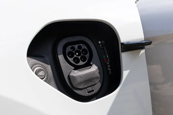 Hong Kong Chine Oct 2020 Prise Charge Électrique Porsche Taycan — Photo
