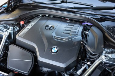 Hong Kong, Çin 12 Kasım 2020: BMW The5 2020 Motor No: 12 2020, Hong Kong.