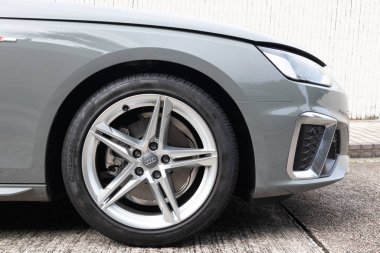 Hong Kong, Çin 24 Kasım 2020: Audi A4 Avant 2020 Wheel Nov 24 2020, Hong Kong.